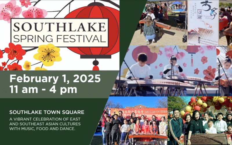 Dallas Guzheng Association Shines at Southlake 2025 Spring Festival